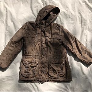 tan/beige winter jacket